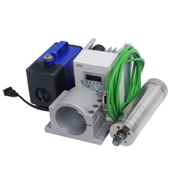 Buy cheap 24000rpm 62mm Water Cooled Spindle Motor 220V 1.2kw 4bearings 600Hz CNC VFD 4bearings from wholesalers