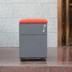 File Storage 2 Drawer Full Steel Metal Mobile Pedestal