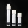 Buy cheap 15ML 30ML 50ML white plastic PP twist up actuator OEM lotion round airless pump bottle from wholesalers