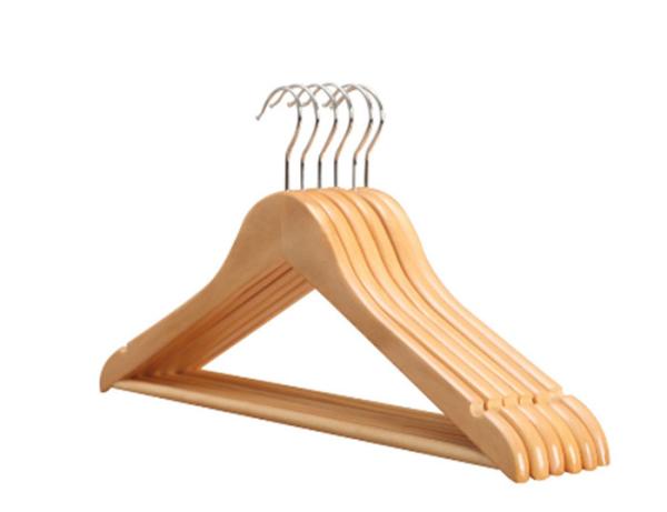 Buy cheap 44.5cm Solid Wood Coat Hangers from wholesalers