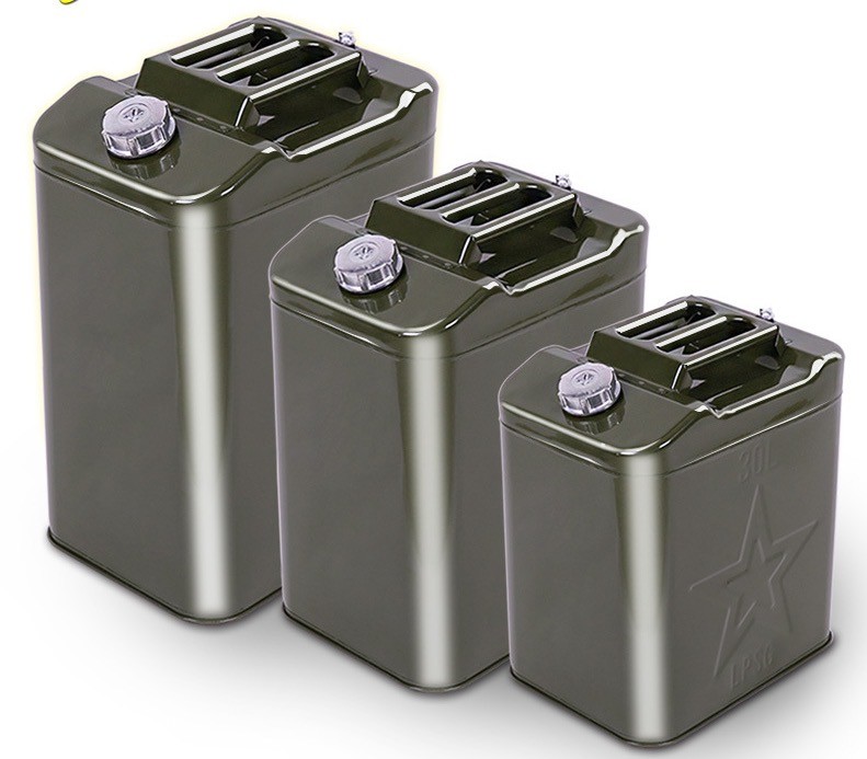 Green Steel Cold Rolled Plate Gasoline Fuel Container 5 L 10 L 15 L 20 L 30 L Gal Oil Drum