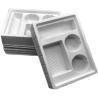 Buy cheap Customized disposable PP pet PVC PS flocking plastic black/white plastic blister tray for food cosmetics from wholesalers