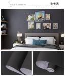 Removable Home Wallpaper in Gray Color Peel Off Sticker Wall Paper with