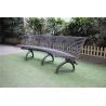 Buy cheap Custom Curved Outdoor Metal Benches For Bus Stop Park Street from wholesalers