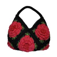 Buy cheap crochet hobo women black bag handmade bag product