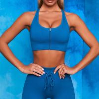 Buy cheap XXXL Polyester Spandex Gym Sports Bra Front Zip Sports Bra Plus Size product
