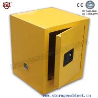 Buy cheap 4-gallon Flammable Chemical Storage Cabinets Yellow Powder Coated For Bench Top product