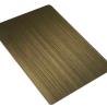 Buy cheap 316 Decorative Stainless Steel Sheet 3mm Hand Blackened Brushed Green Bronze from wholesalers