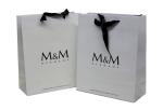 Small Paper Carrier Bag With Foil Hot Stamp Logo for Advertising