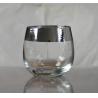 Buy cheap Silver Rim Ion Plated Platinum Tumbler Drinking Glasses from wholesalers