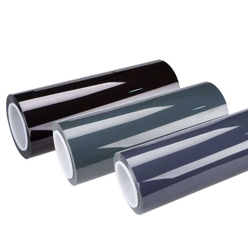 Self Adhesive 6.5mil TPU Black Car Headlight Film PPF Film For Headlights