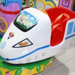 Ride On Train City Arcade Coin Machine With High Speed Rail For Toddlers