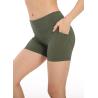 Buy cheap BSCI Womens 4 Inch Athletic Shorts 210g High Waist Workout Yoga Shorts from wholesalers