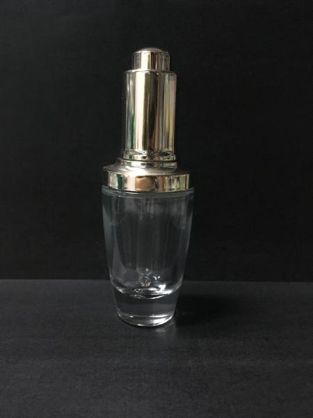 Buy cheap 30ml Glass Essential Oil Bottles Dopper Bottles Cylindrical Skincare Packaging OEM from wholesalers