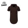 Buy cheap Over Size Knitted Hip Hop Mens Gym Short Sleeve Streetwear Clothing Blank Long Pullover Men Hoodies & Sweatshirt from wholesalers
