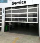 Motorized Aluminum Frame Glass Insulated Clear Garage Door