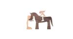 Home Office Wooden Craft Decor Statue Cute Handmade Wooden Figurines Carving