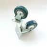 Buy cheap Blue Rubber Heavy Duty Caster Wheels For Industrial Applications from wholesalers
