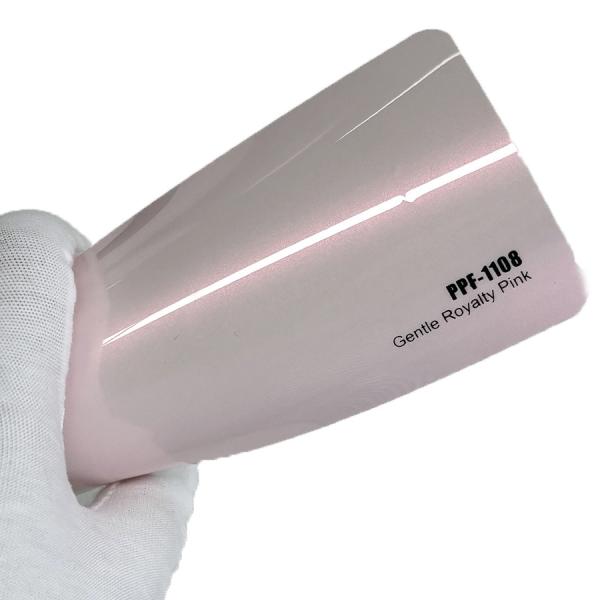 Buy cheap Gentle Royalty Pink Hydrophobicity 1.52X16m color paint protection film automotive wrap from wholesalers