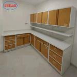 Alkali Resistant Hospital Lab Furniture Wall Bench C Frame Waterproof