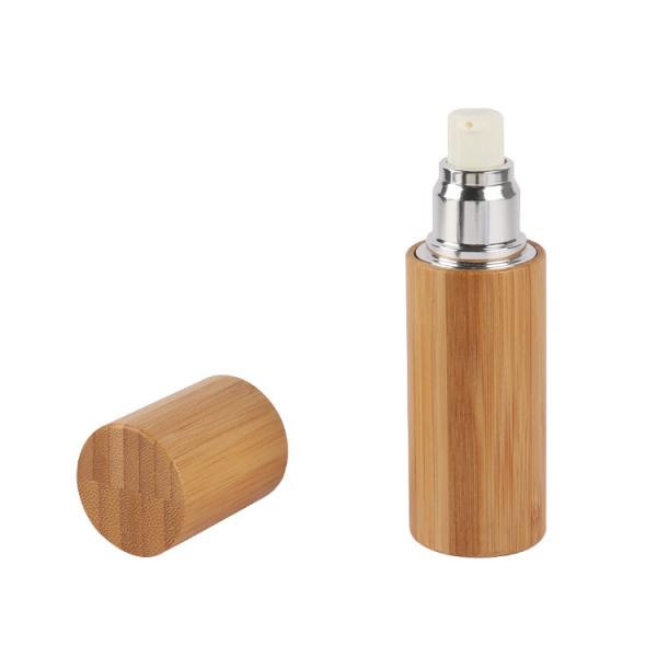 Buy cheap All Inclusive Natural Bamboo PP Liner Plating Lotion Bottles For Lotion 15ml 20ml 30ml 50ml 80ml 100ml 120ml from wholesalers