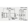 Buy cheap Stainless Steel RF Coaxial Connector K Series Female Straight 2 Holes Flange 2.92mm from wholesalers