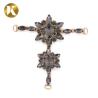 Buy cheap T Shape Ladies Decorative Shoe Buckles With Fashion Rhinestone Jewelry from wholesalers