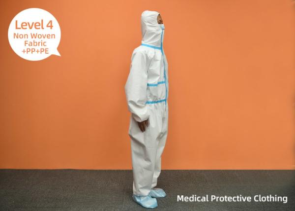 Buy cheap Long Term Resistant Surgical Protective Gown / Disposable Isolation Clothes from wholesalers