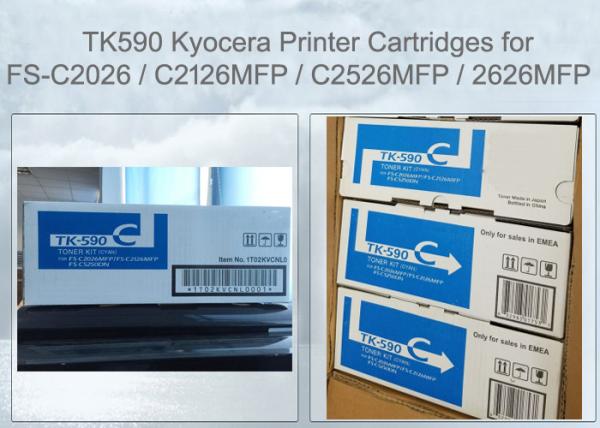 Buy cheap Kyocera TK590C Toner Cartridge Cyan FS-C2526 C2626 M6026 M6526 Compatible from wholesalers