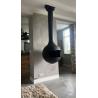 Buy cheap fireplace stove Sphere designer new custom open real fire wood burning hanging from wholesalers