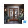 Buy cheap Bevel Custom Glass Window Panels , Theft Proof Brass Decorative Art Glass from wholesalers