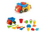 Durable Plastic Dinosaur Beach Toy Set W / Bucket Truck 28 Pcs Easy To Carry