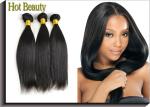 Natural Black Remy Virgin Human Hair Extensions Straight Type