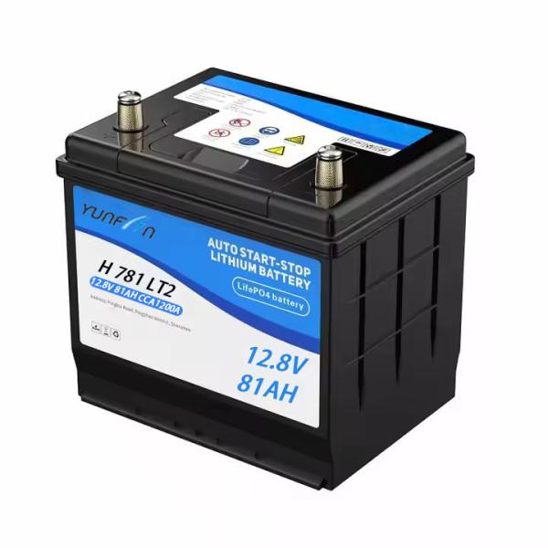Buy cheap 12.8V 81Ah Lifepo4 Car Battery Cca1200A Grade A Cell Automobile Start-Stop Battery Rechargeable Car Starter Battery from wholesalers