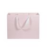 Buy cheap Eco - Friendly Paper Shopping Bags Pink Color With Twill Cotton Rope Handle from wholesalers
