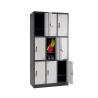 Buy cheap 9 Doors Waterproof Metal Lockers RAL Color Powder Coated 0.6mm from wholesalers
