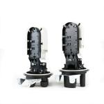 Vertical Dome Fiber Optic Joint Closure FTTh Waterproof 24-144 Core Plastic