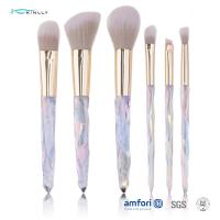 Buy cheap Oem Plastic Handle 10pcs Diamond Makeup Brush Set product