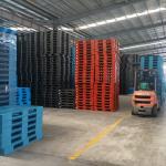 100% Virgin Material Hygienic Plastic Pallet 1100*1100mm Heavy Duty Steel