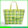 Buy cheap LDSL-027 mixed color beach totes women shopping bag pp strap woven straw tote bag from wholesalers