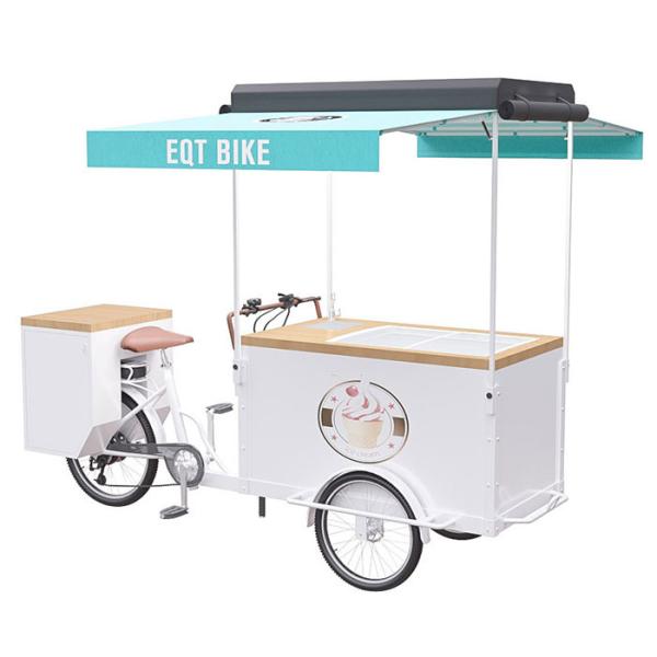 Buy cheap Multipurpose Ice Cream Bicycle Cart Pure Steel Body With Spraying from wholesalers