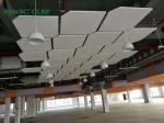 Customized Shape Fiberglass Ceiling Tiles Fireproof and Heat Insulation