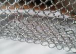 1.2x12mm Stainless Steel Ring Mesh Curtain Divider In Exhibition Halls