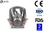 Smooth Breathing Military Gas Mask , Tactical Face Cover Double Filter Cartridge