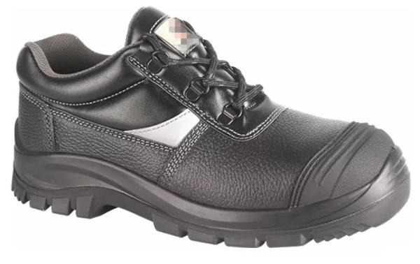 Buy cheap Black PPE Safety Shoes Water Proof Oil Proof With Steel Toe Cap Grain Cow Leather from wholesalers