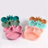 Buy cheap Newborn Silicone Suction Plate Set Bear Shape Feeding Baby Set With Spoon from wholesalers