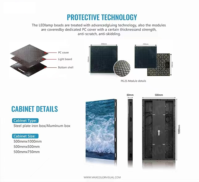 Advertising LED Dance Floor Tiles 4.81mm Pixel Pitch 250*250mm LED Display Panel