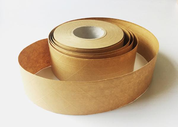 Buy cheap Brown Color Kraft Gummed Paper Tape , Self Adhesive Kraft Paper Strong Adhesion from wholesalers