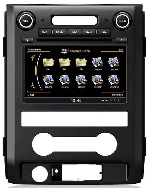 Ouchuangbo China auto HD video for Ford F150 with Bluetooth phonebook 1080P Steering wheel control autoradio OCB-222