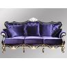 Buy cheap Villa living room furniture European-style solid wood hand-carved high-end Italian fabric sofa from wholesalers